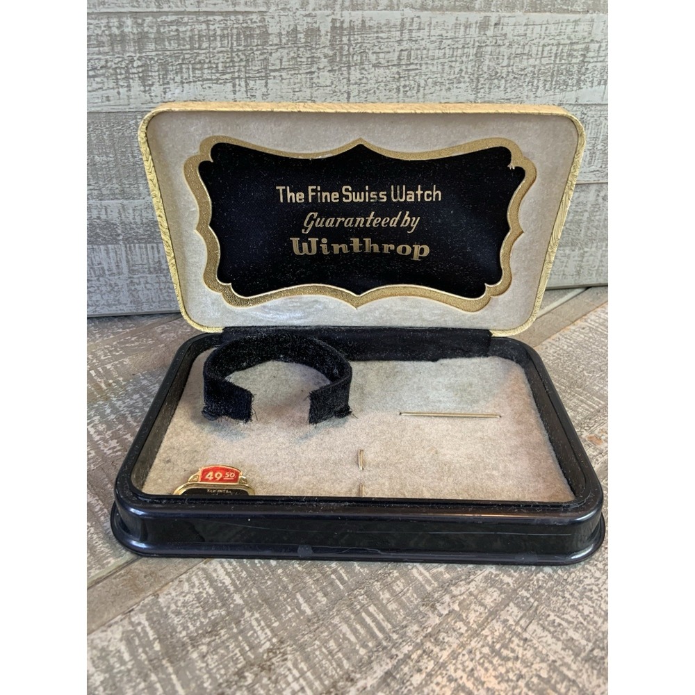 VINTAGE MEN'S WINTHROP WRIST WATCH PRESENTATION CASE ONLY Storage 7x5